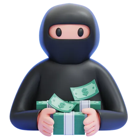 Money Launderer  3D Icon