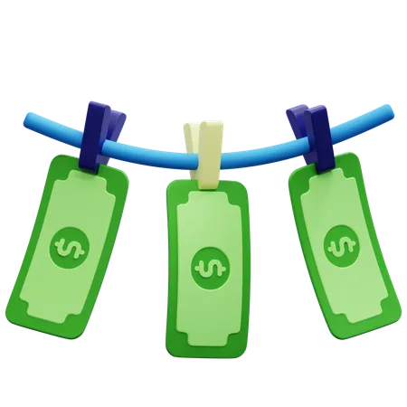 Money Laundering  3D Icon