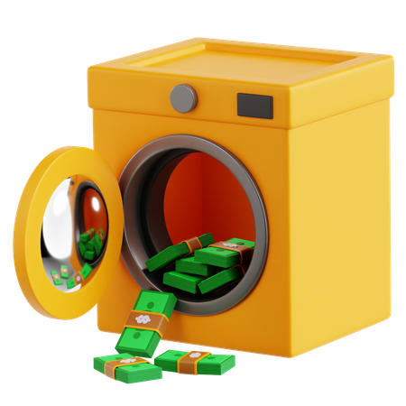 Money Laundering  3D Icon