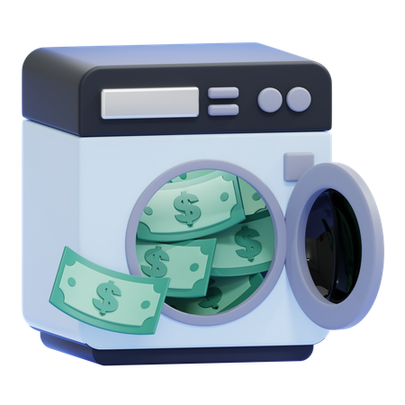 Money Laundering  3D Icon