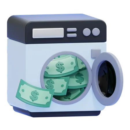 Money Laundering  3D Icon