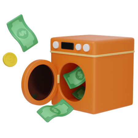 Money Laundry  3D Icon