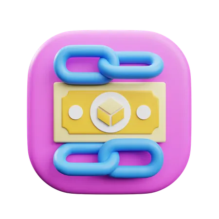 Money Link  3D Icon