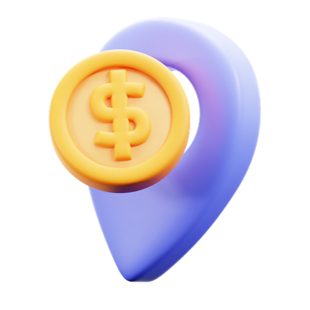 Money Location  3D Icon