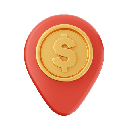 Money Location  3D Icon