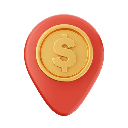 Money Location  3D Icon