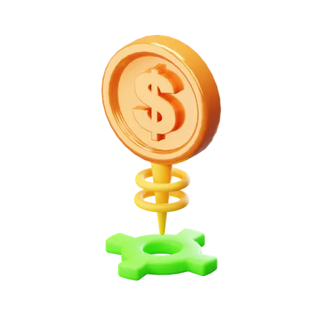 Money Location  3D Icon