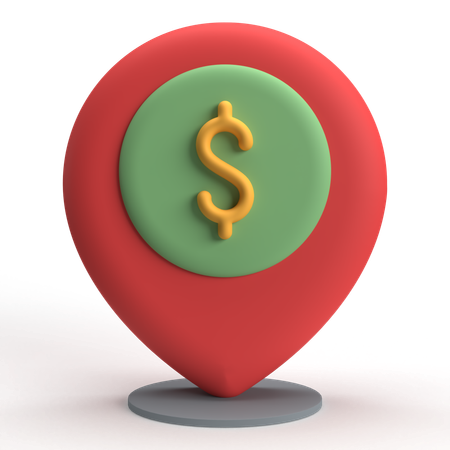 Money Location  3D Icon