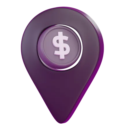 Money Location  3D Icon