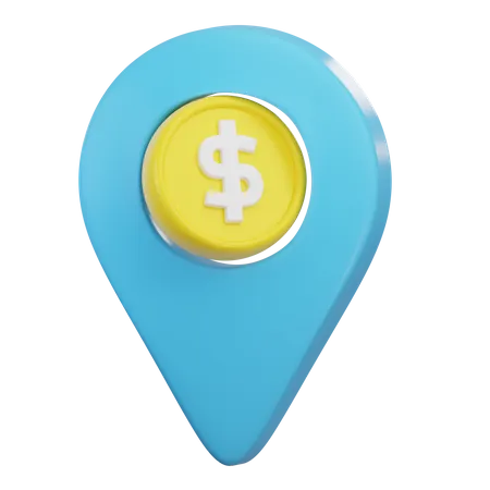 Money Location  3D Icon