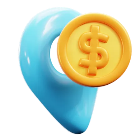 Money Location  3D Icon