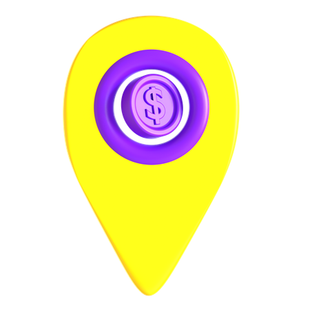 Money Location  3D Icon