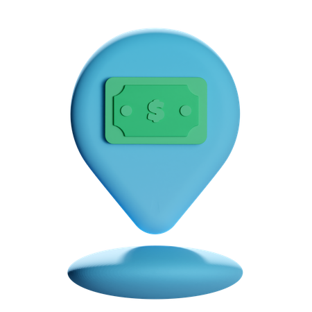 돈 위치 핀  3D Icon