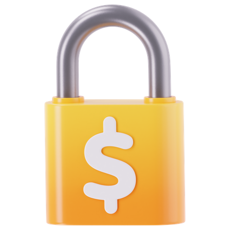 Money Lock  3D Icon
