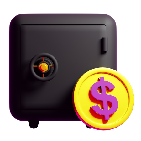 Money Locker  3D Icon