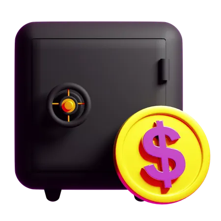 Money Locker  3D Icon