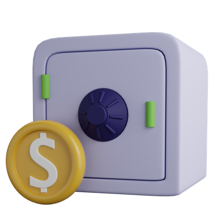 Money Locker  3D Icon