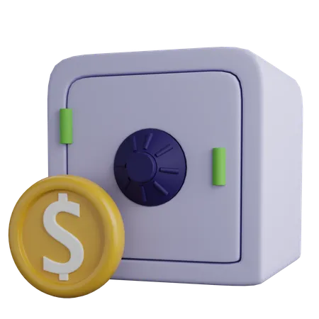 Money Locker  3D Icon