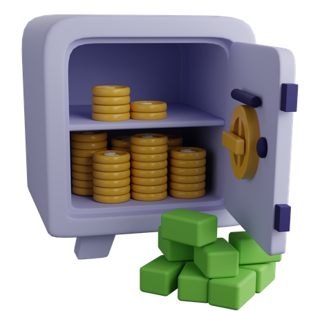 Money Locker  3D Icon