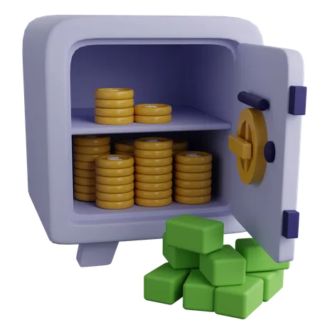 Money Locker  3D Icon