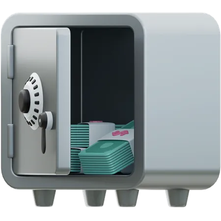 Money Locker  3D Illustration