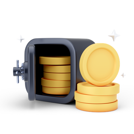 Money Locker 3D Icon
