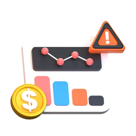 Money loss  3D Icon