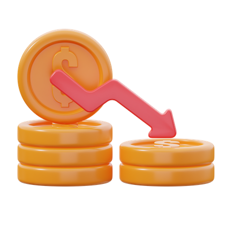 Money Loss  3D Icon