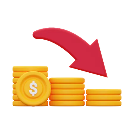 Money Loss  3D Icon