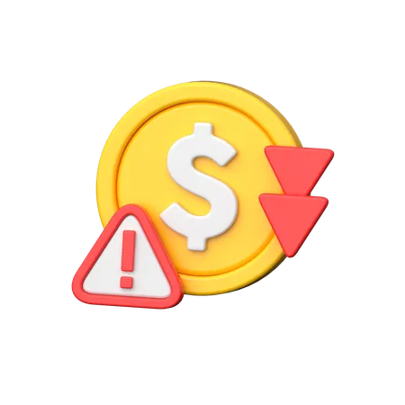 Money Loss  3D Icon