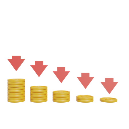 Money Loss  3D Icon