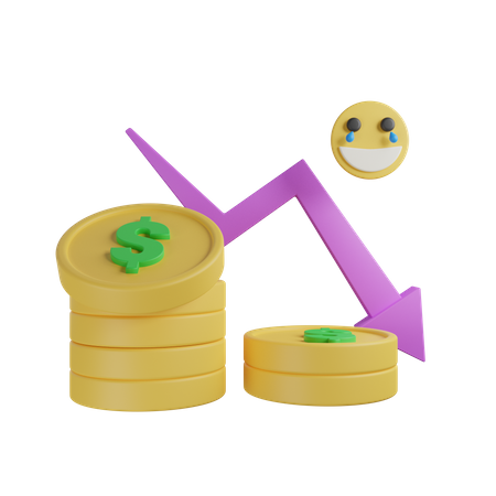 Money Loss  3D Icon