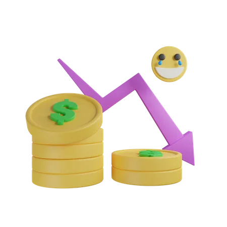 Money Loss  3D Icon