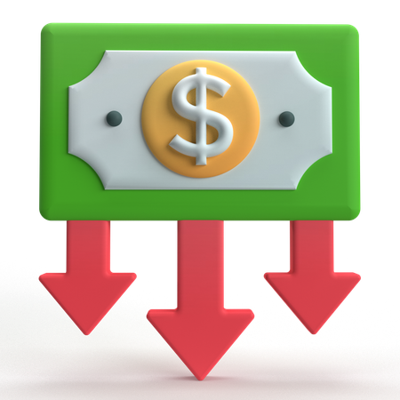 Money Loss  3D Icon