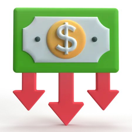 Money Loss  3D Icon
