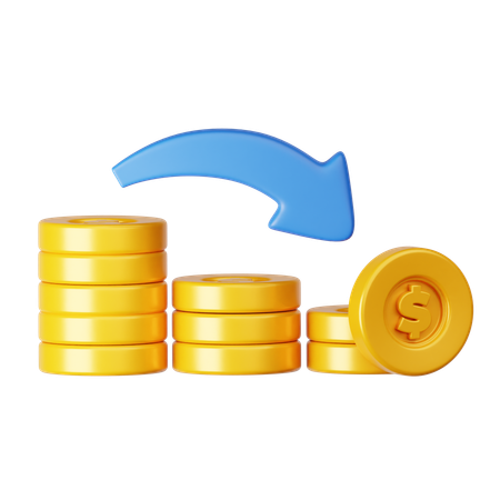 Money Loss  3D Icon