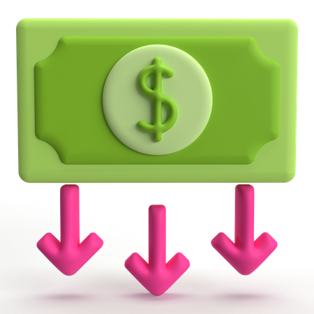 Money Loss  3D Icon