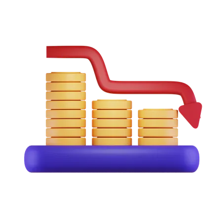 Money Loss  3D Icon