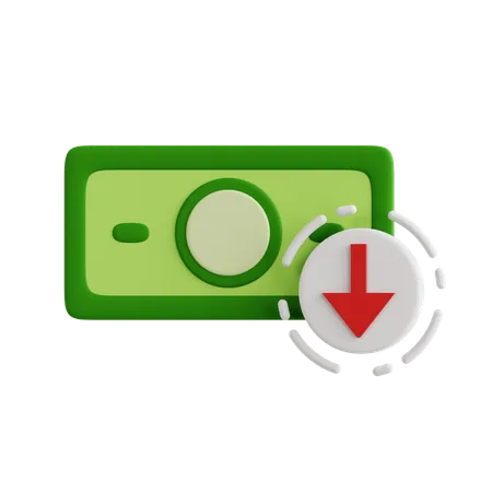 Money Loss  3D Icon