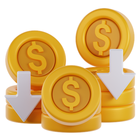 Money Loss  3D Icon