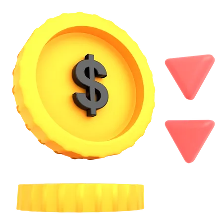 Money Loss  3D Illustration