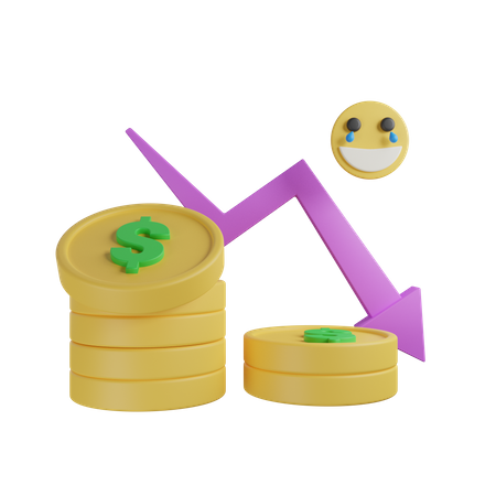 Money Loss 3D Icon