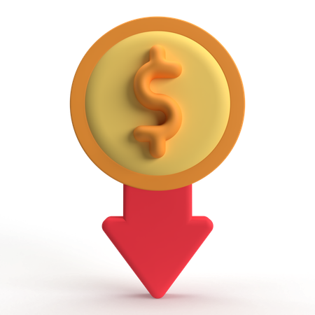 Money Lost  3D Icon