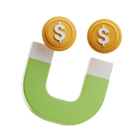 Money Magnet  3D Icon