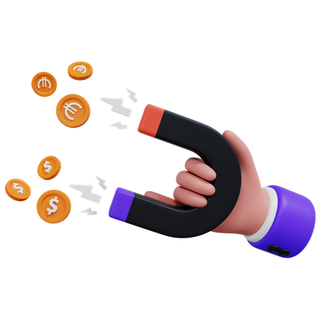 Money Magnet  3D Icon