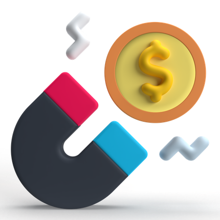 Money Magnet  3D Icon