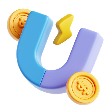 Money Magnet  3D Icon