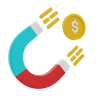 3d money magnet logo