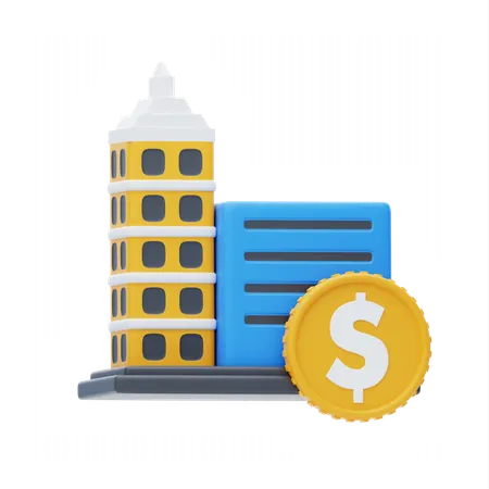 Money-making property  3D Icon