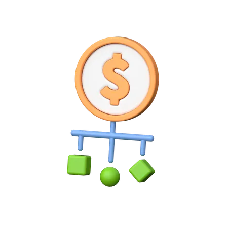 Money Management 3 D Icon Represents Financial Control And Organization Featuring Dynamic Elements In A Three Dimensional Representation Of Managing Finances 3D Icon